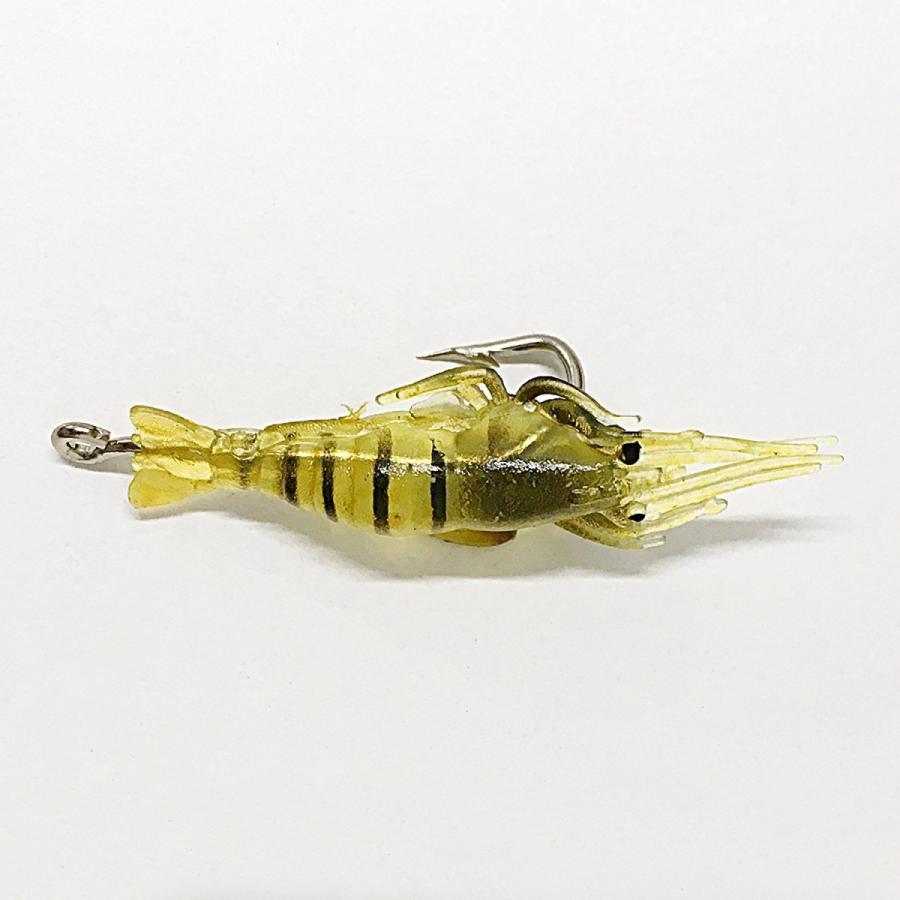 オルルド釣具 ソフトルアー 50mm 5g 10個セット エビワーム 針なし 針