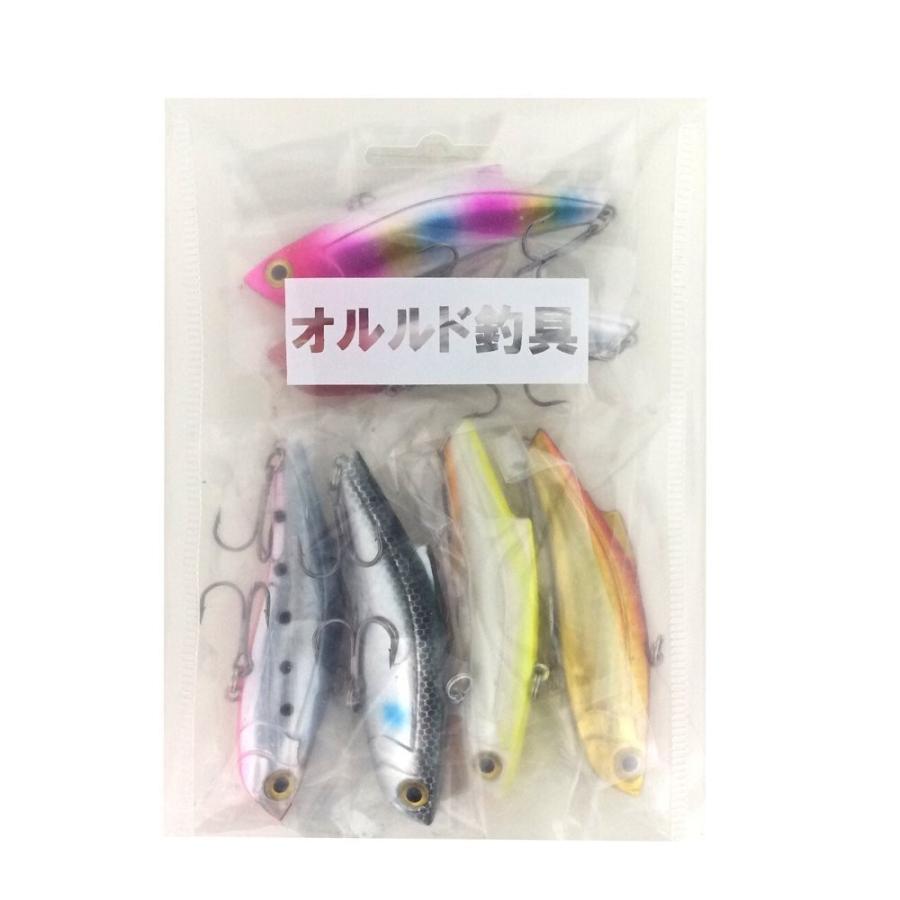 オルルド釣具 バイブレーションルアー 6色セット 8.9cm 28g ルアー
