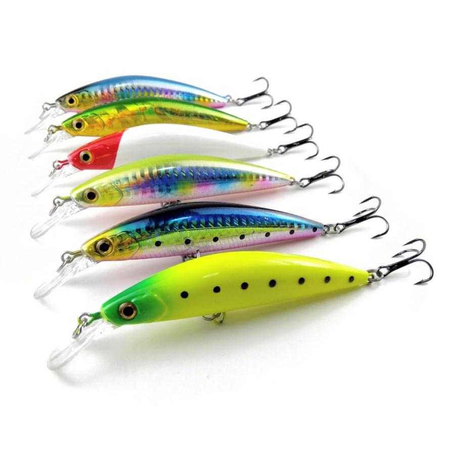 オルルド釣具 ヘビーウェイト シンキングミノー 12個セット 8.8cm 26g