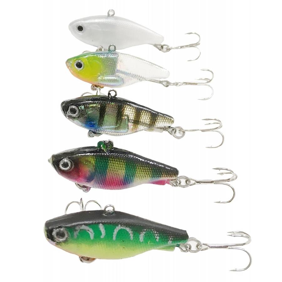オルルド釣具 ルアー 仕掛け 釣り 割れないルアー 5色セット 4.5cm 13g