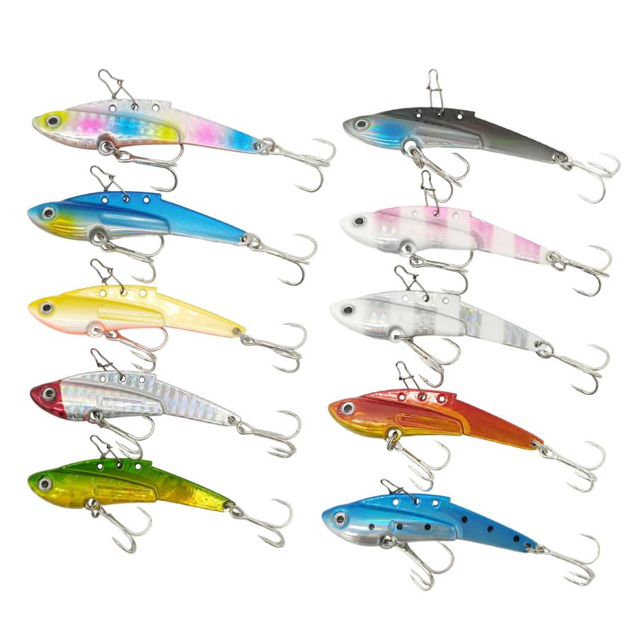 オルルド釣具 メタルバイブレーション ルアー 5g 10g 15g 10色セット