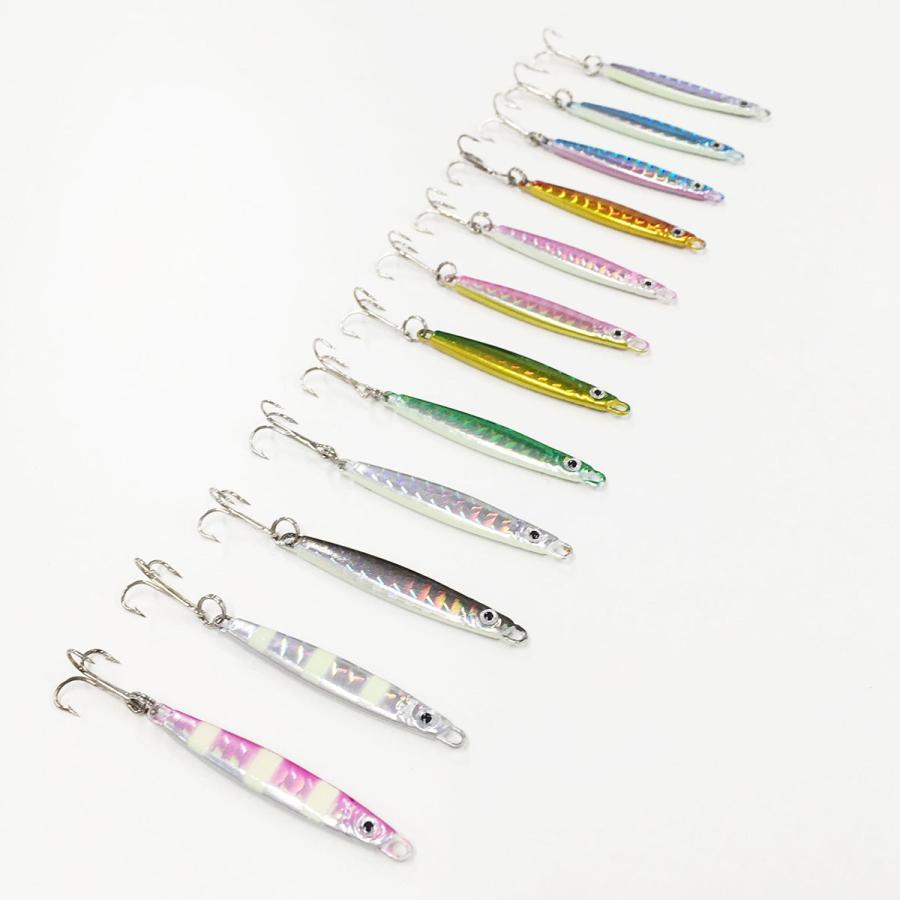 オルルド釣具 メタルジグ 3g 6g 9g 12色セット ルアーセット ルアー