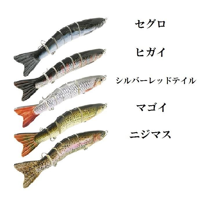 オルルド釣具 ビッグベイト ジョイントベイト 5色セット 12.5cm 22g