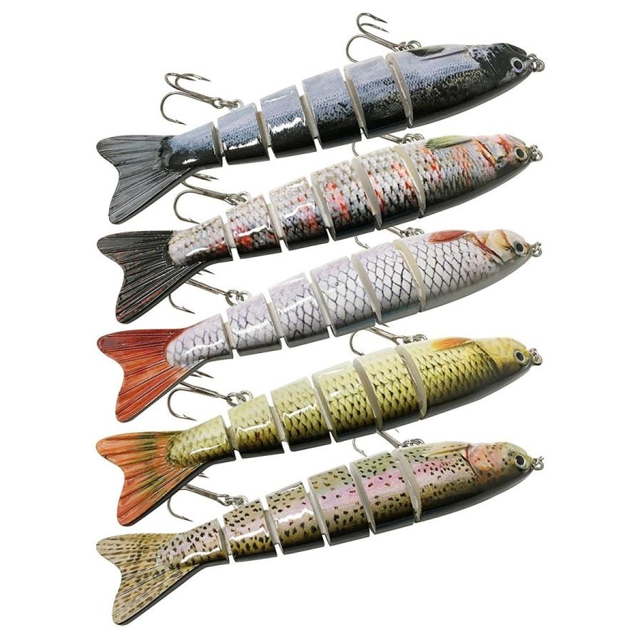 オルルド釣具 ビッグベイト ジョイントベイト 5色セット 12.5cm 22g