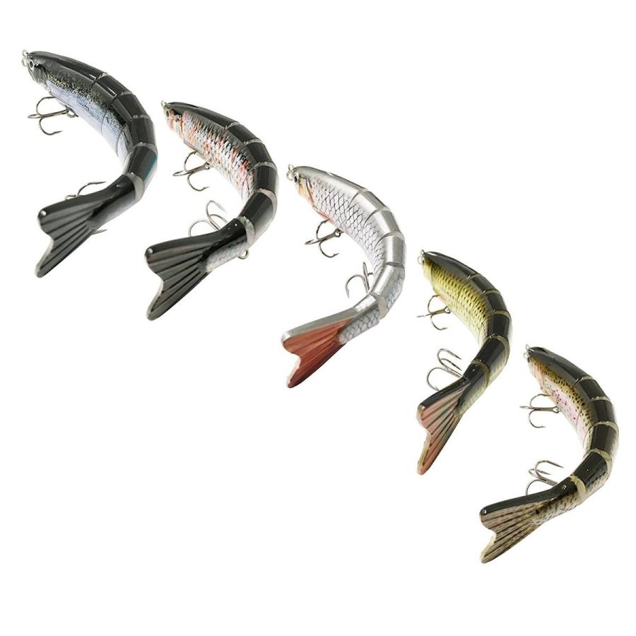 オルルド釣具 ビッグベイト ジョイントベイト 5色セット 12.5cm 22g