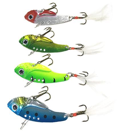 オルルド釣具 メタルバイブ 4.3cm 7.5g 4個セット ルアーセット
