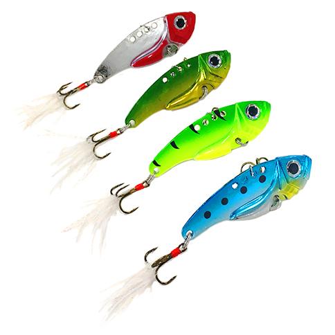 オルルド釣具 メタルバイブ 4.3cm 7.5g 4個セット ルアーセット