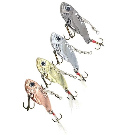 オルルド釣具 メタルバイブ 4.3cm 7.5g 4個セット ルアーセット