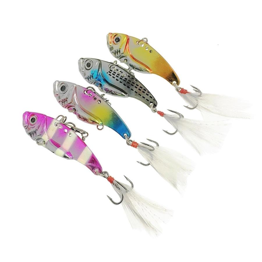 オルルド釣具 メタルバイブ 4.3cm 7.5g 4個セット ルアーセット
