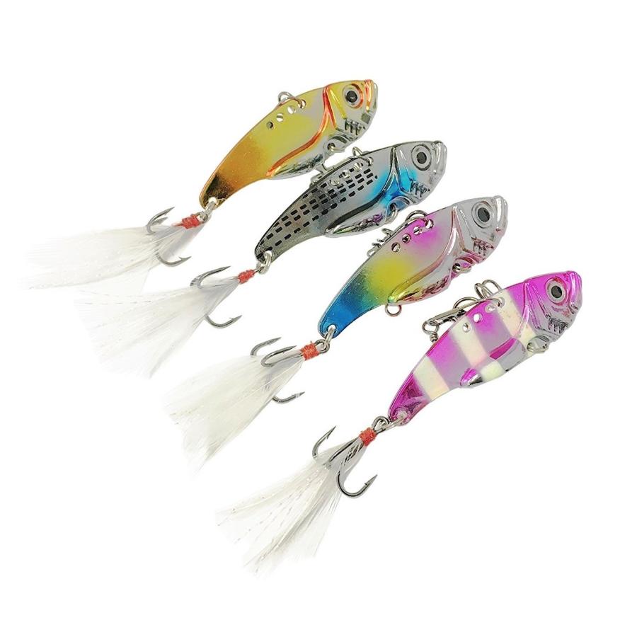 オルルド釣具 メタルバイブ 4.3cm 7.5g 4個セット ルアーセット
