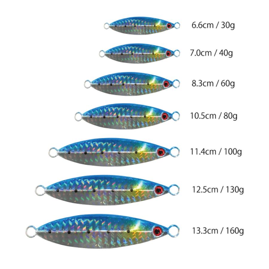 オルルド釣具 スロージグ 10.5cm 80g 3色セット スロージギング用