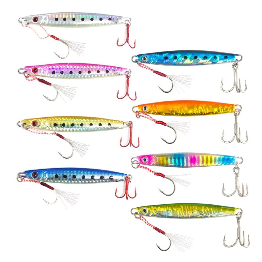 オルルド釣具 釣り具 ルアー メタルジグf 8色 8個セット 9 9cm 60g 11cm 80g Qbc 2 フィッシングジャパンヤフー店 通販 Yahoo ショッピング