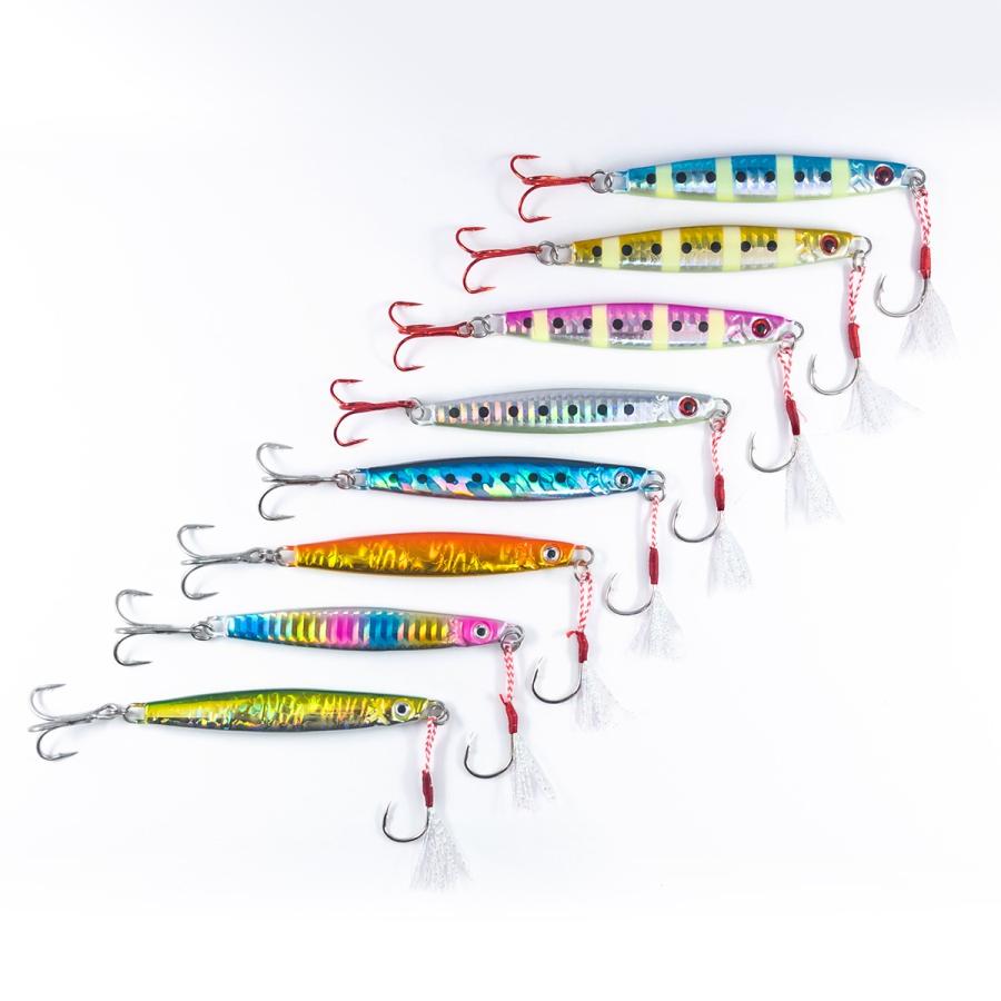 オルルド釣具 メタルジグF 8色 8個セット 9.9cm 60g 11cm 80g ルアー