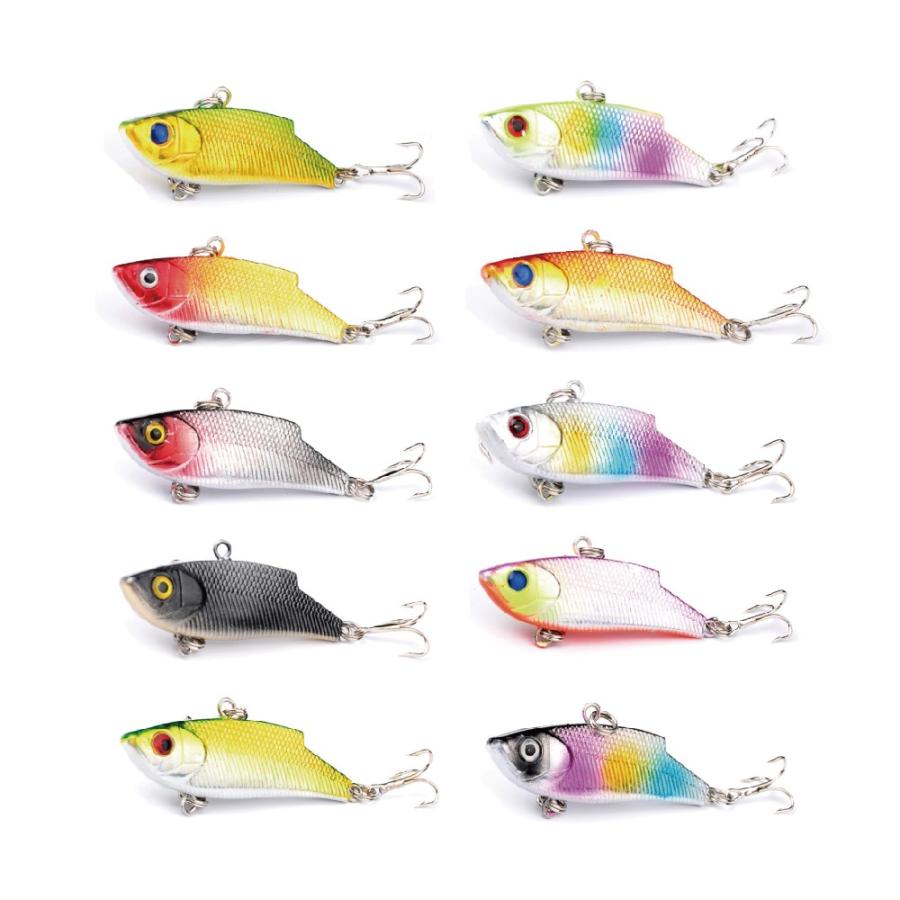 オルルド釣具 シンキングバイブレーション 10個セット 5.5cm 9.5g