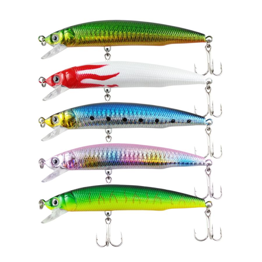 ミノー ルアーセット 5点 オルルド釣具 ミノーA 5色セット 11.5cm 18g ルアー 送料無料