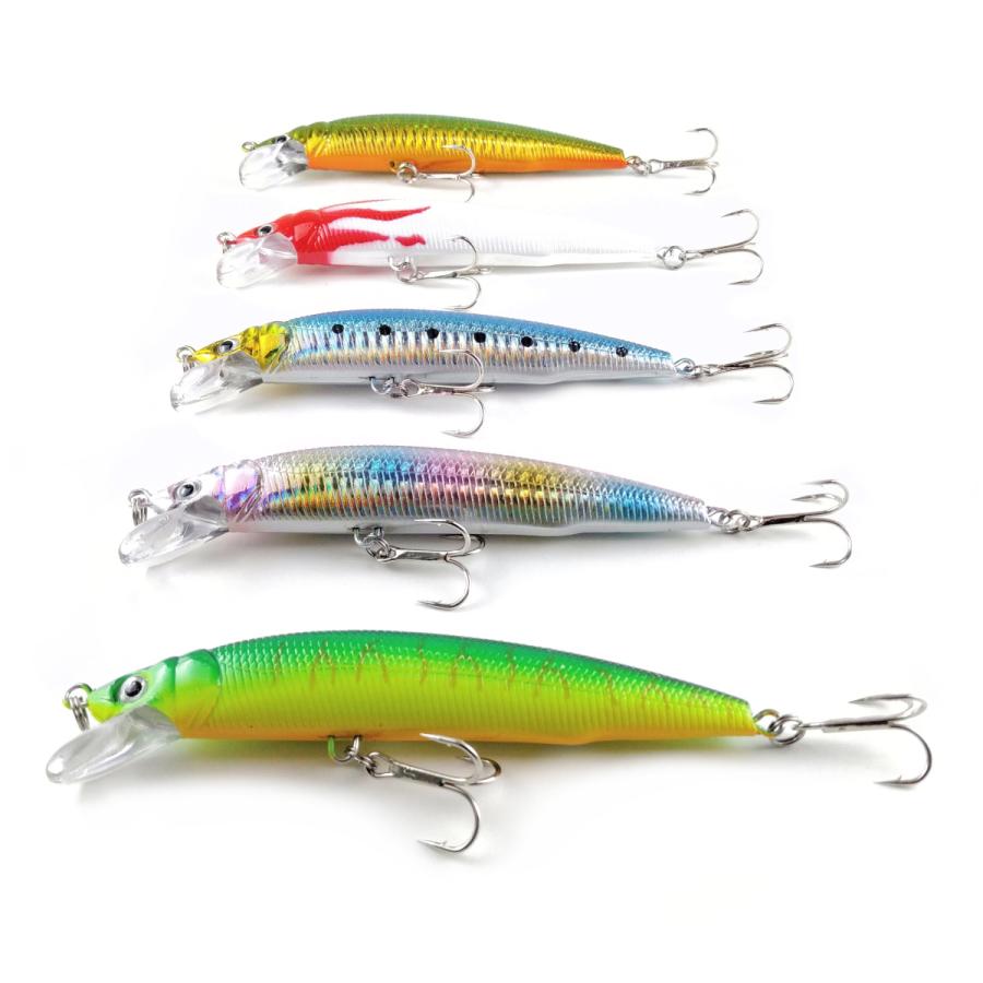 オルルド釣具 ミノーA 5色セット 11.5cm 18g ルアー 送料無料