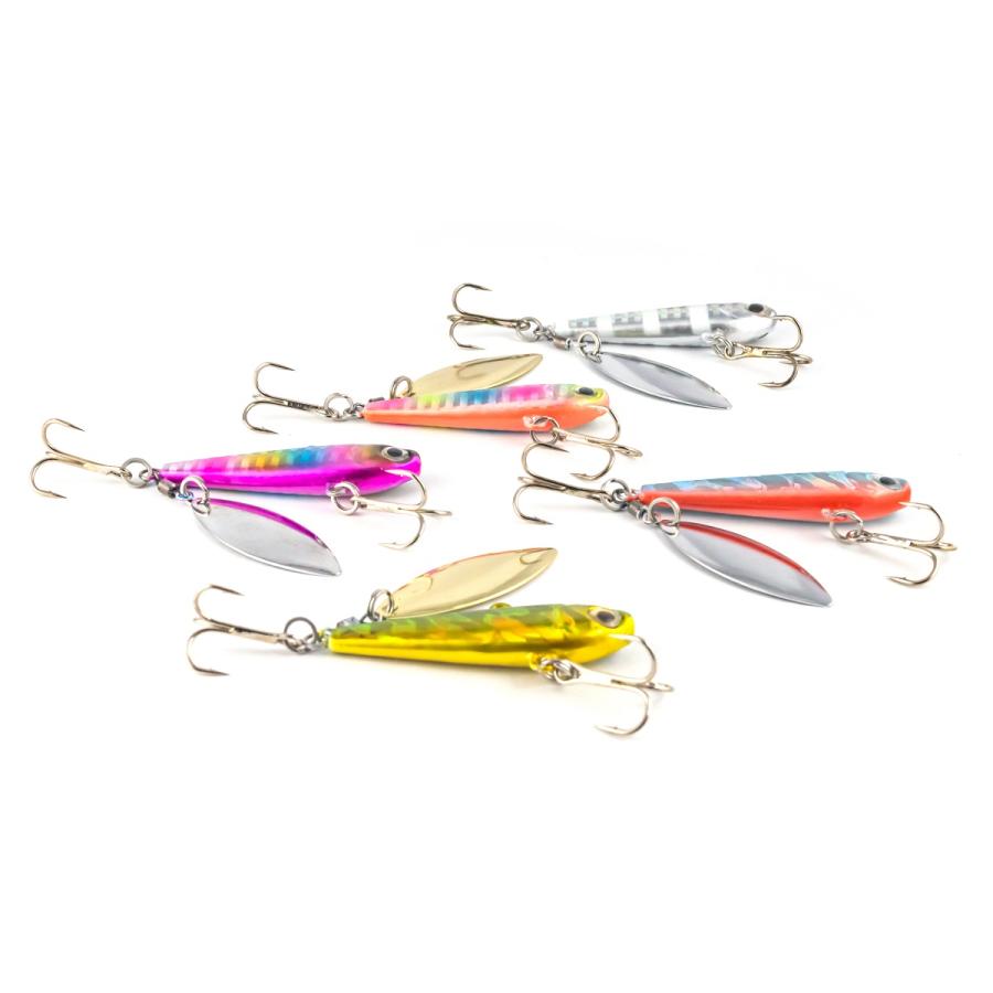 ジグスピナーセット 多色 釣り用ルアー オルルド釣具 ジグスピナー 5個セット 5.2cm 34g 磯釣り バス