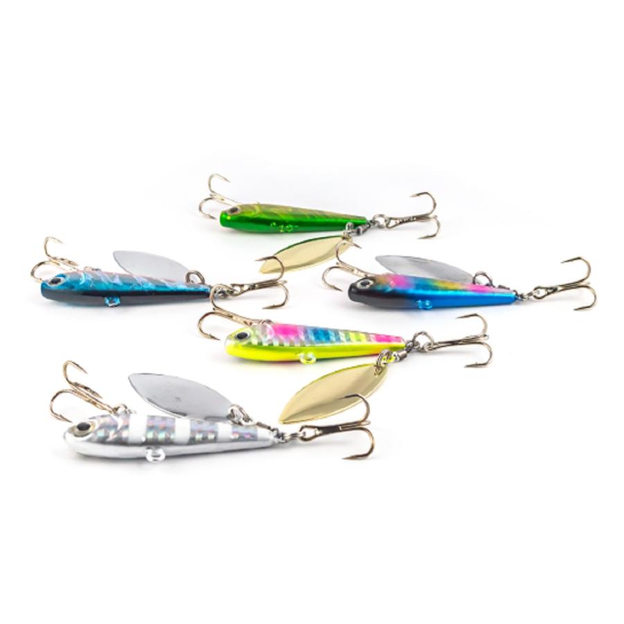 オルルド釣具 ジグスピナー 5個セット 5.2cm 34g 磯釣り バス