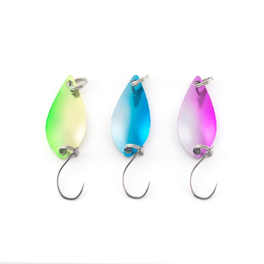 オルルド釣具 スプーンルアー 6個セット 2.5g バーブレスフック