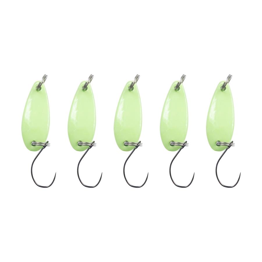 オルルド釣具 スプーンルアー 5個セット 1.5g 2.5g バーブレスフック