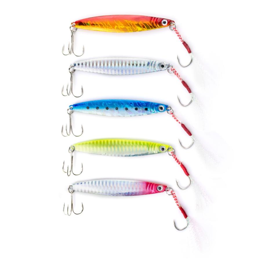 オルルド釣具 メタルジグH 30g 7cm 40g 8cm 5カラー 5個セット