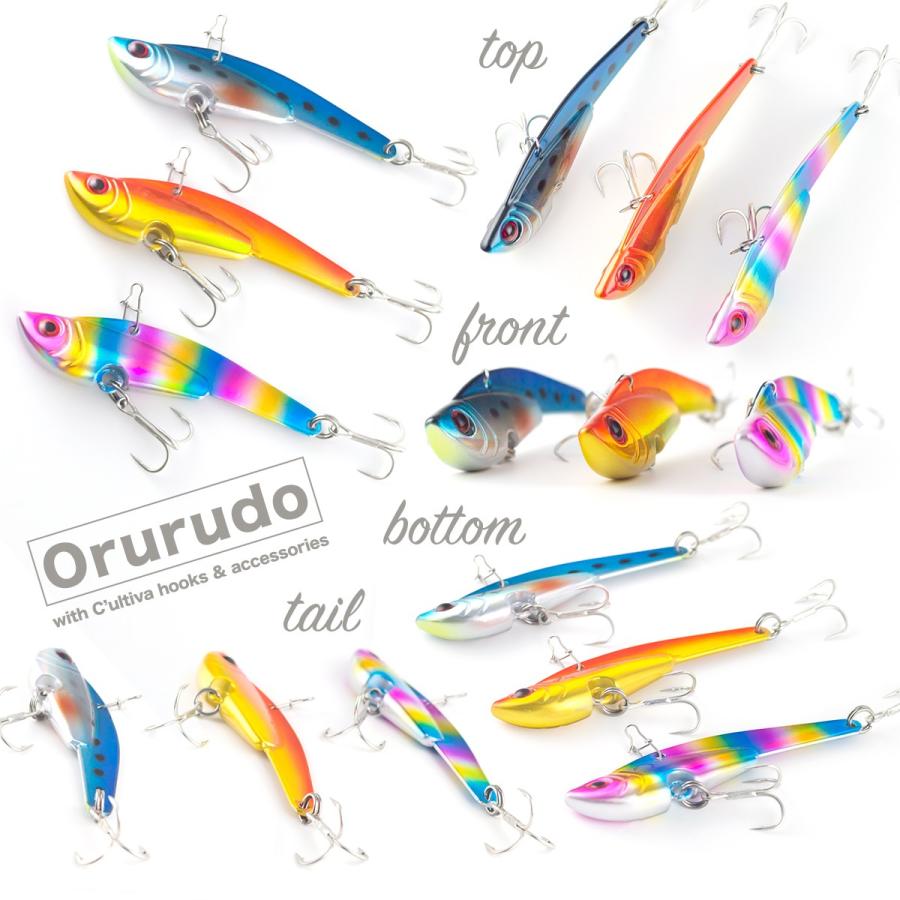 オルルド釣具 メタルバイブ 30g 7.5cm 3色セット バイブレーション