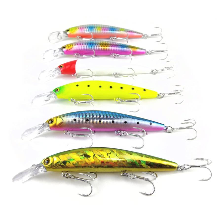 オルルド釣具 シンキングミノーB 6個セット ヘビーウェイト 12.8cm 38g