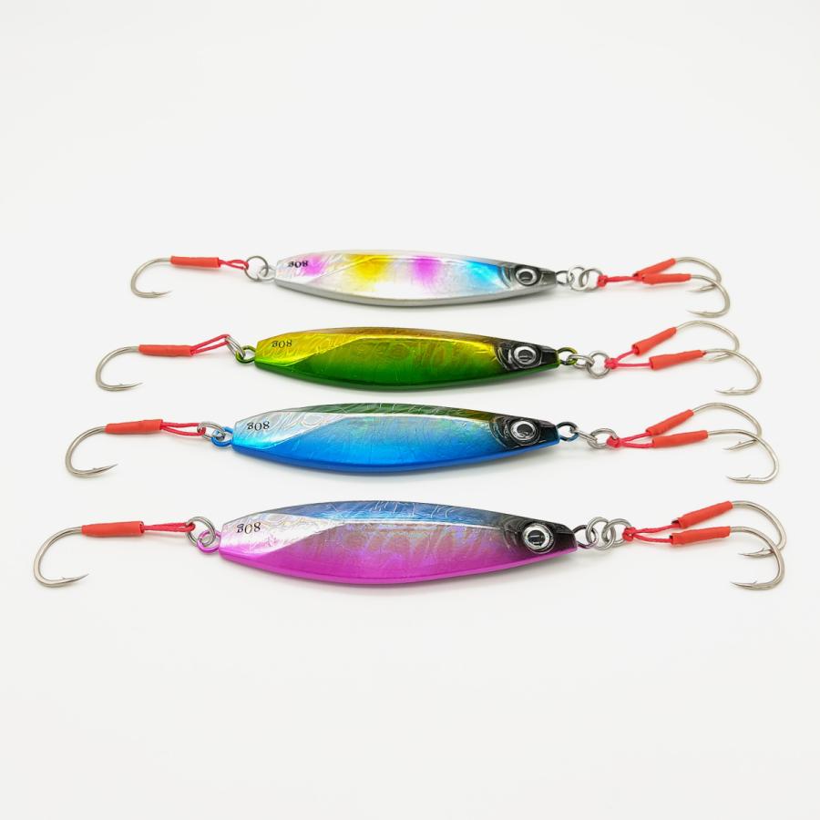 オルルド釣具 メタルジグ ルアー 30g 40g 60g 自動点灯ライト 夜釣り