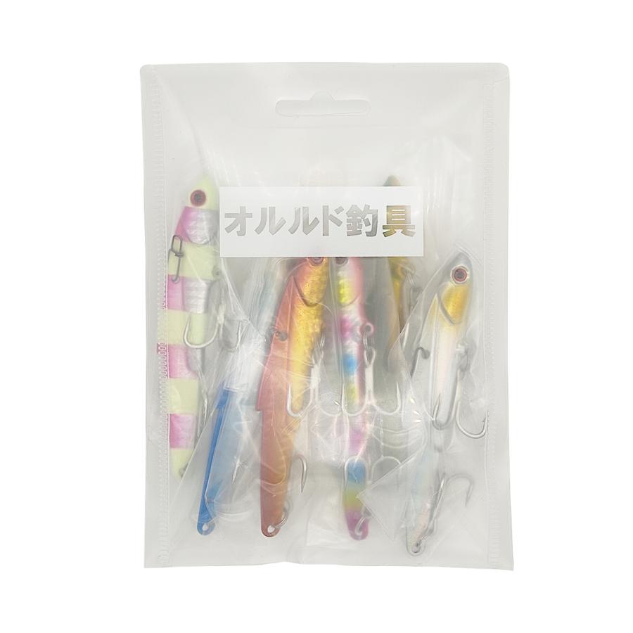 オルルド釣具 メタルバイブレーション BIG 10.6cm 45g 6色セット 大型