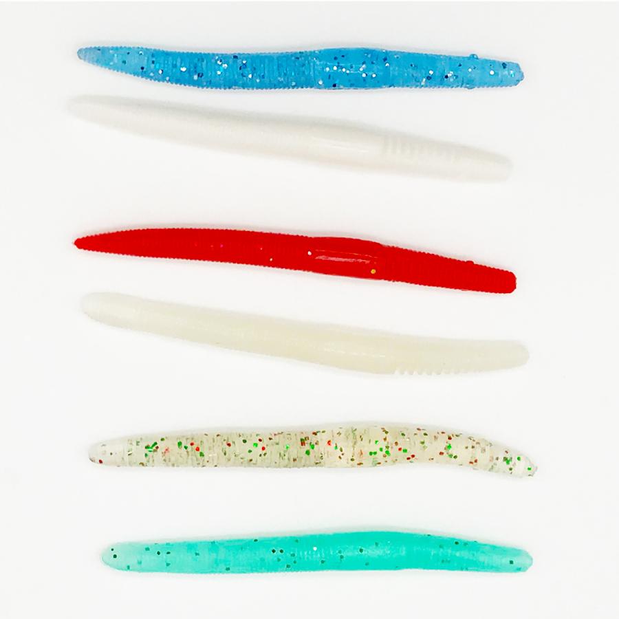 オルルド釣具 ワーム 10cm 4g 20個セット 選べるカラー ストレート