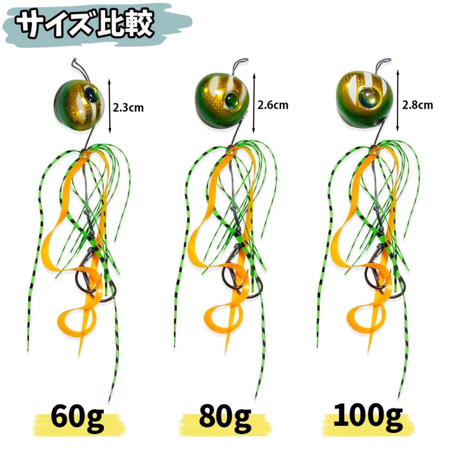 誘導式タイラバ 4色セット 60g 80g 100g タイラバルド 鯛ラバ ルアー オルルド釣具 送料無料 Qb フィッシングジャパンヤフー店 通販 Yahoo ショッピング