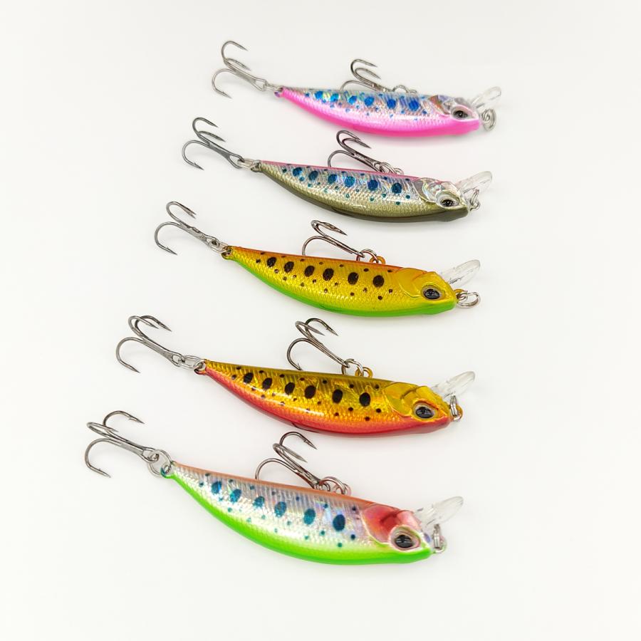 オルルド釣具 シンキングミノー トラウト用ミノー 5g 5.5cm 5色 オルルド釣具 シンキングミノー トラウト用ミノー 5g 5.5cm 5色