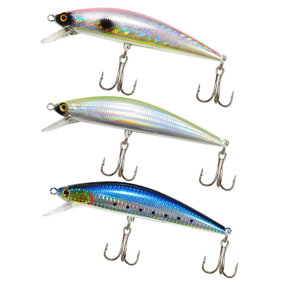 オルルド釣具 ヘビーシンキングミノーC 60g 15cm 3色セット ミノー