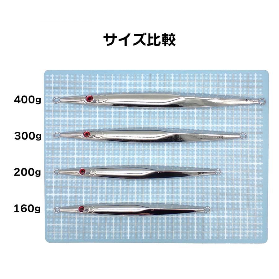 オルルド釣具 スロージグ メタルジグ ルアー 300g 400g シルバー 銀