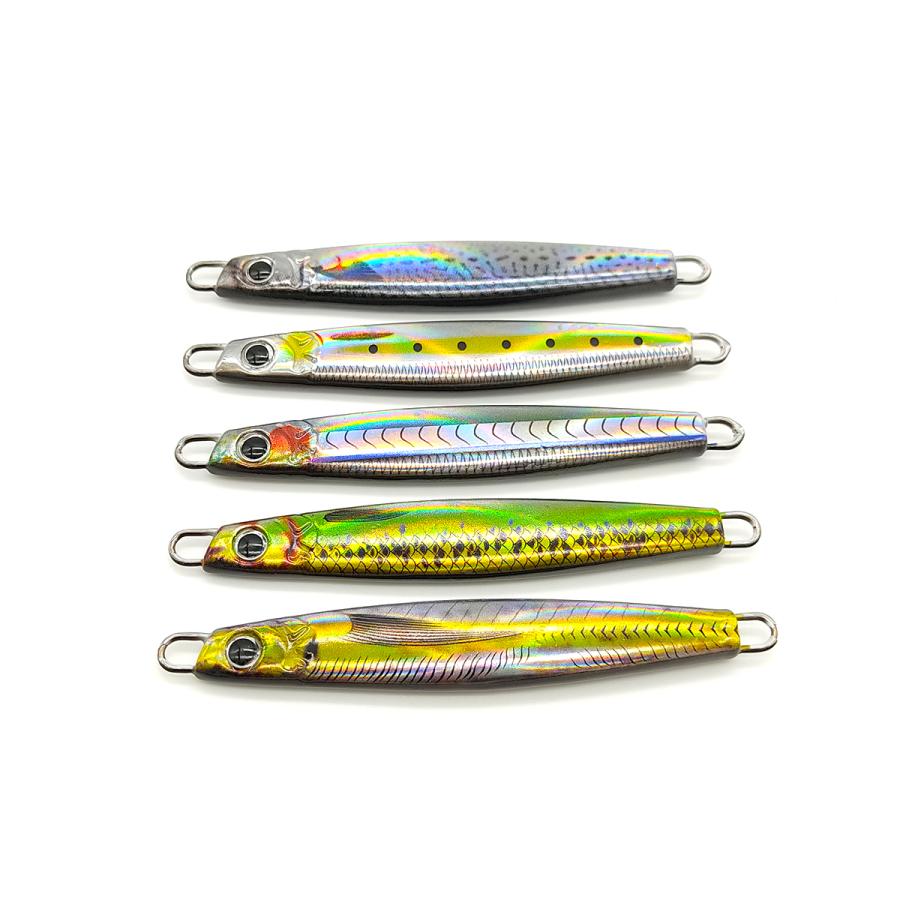 オルルド釣具 メタルジグ 3D ルアー 40g 60g 80g 5個セット 釣り具