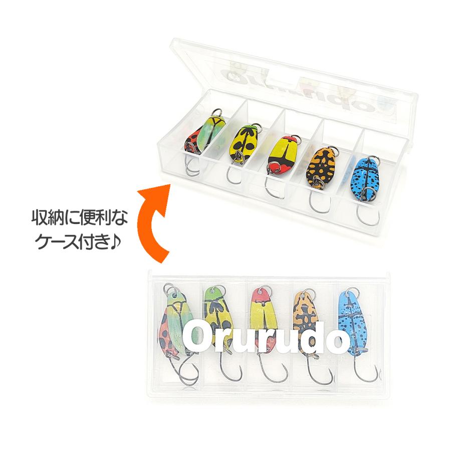 オルルド釣具 スプーン ルアー 渓流スプーン バーブレスフック オルルド釣具 スプーン ルアー 渓流スプーン バーブレスフック