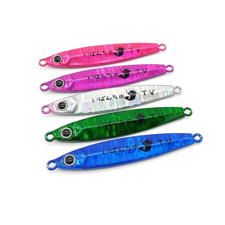 オルルド釣具 メタルジグ 30g 5色セット いばんちゅTVコラボルアー 針