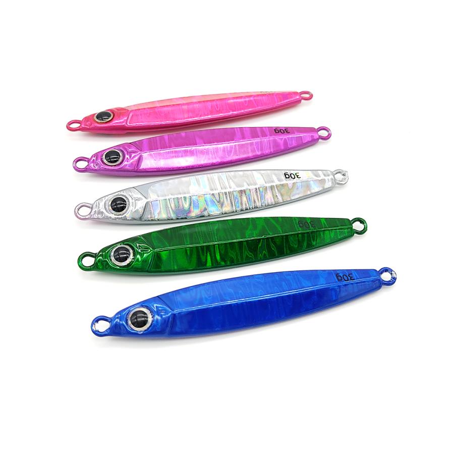 オルルド釣具 メタルジグ 30g 5色セット いばんちゅTVコラボルアー 針