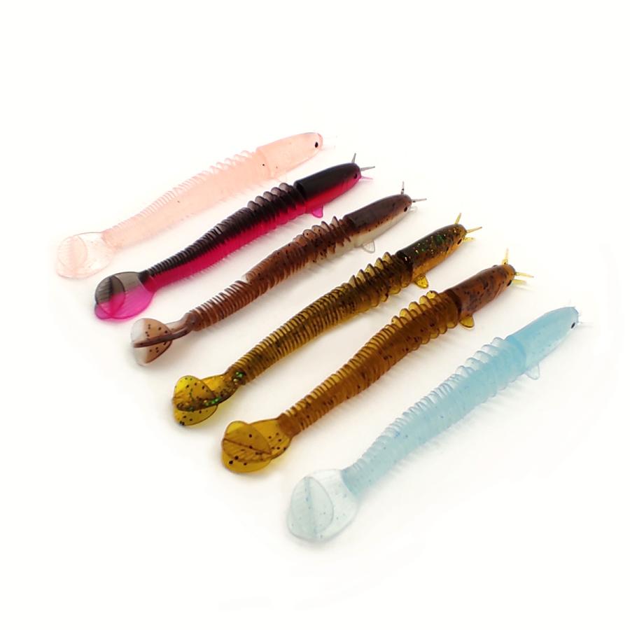 オルルド釣具 ワーム ルアー 6色 各5個入り ソフトルアー 仕掛け 釣具