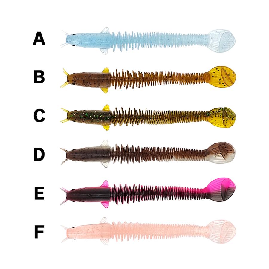 オルルド釣具 ワーム ルアー 6色 各5個入り ソフトルアー 仕掛け 釣具