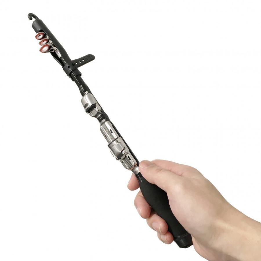 オルルド釣具 竿 コンパクトロッド 2.3m 振出式 カーボン製 スピニング