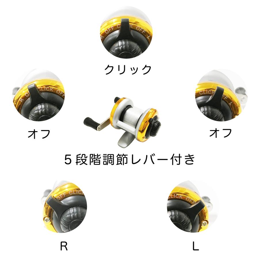 オルルド釣具 ロッド 並継式 ロッド＆リールセット テトルドX＆ミニ両
