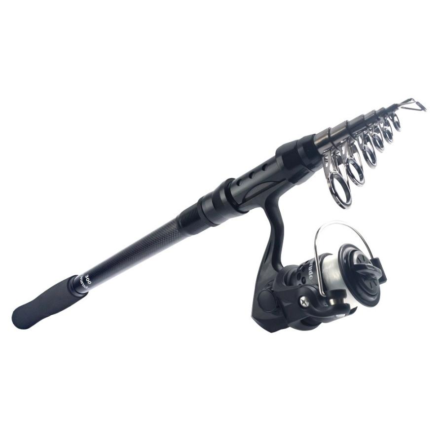 オルルド釣具 竿 リール セット 振出式 軽量 ロッド スピニングリール