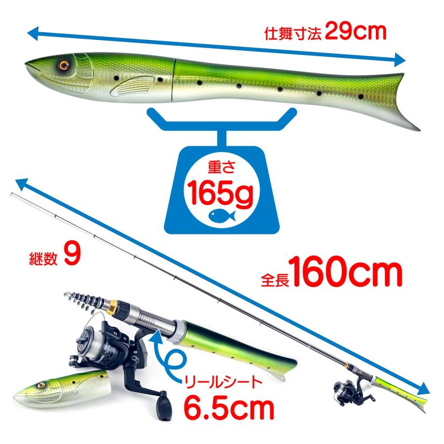 オルルド釣具 釣り具 ロッド 竿 ギョルルド 魚型 メバリング コンパクトロッド アジング ブランド激安セール会場