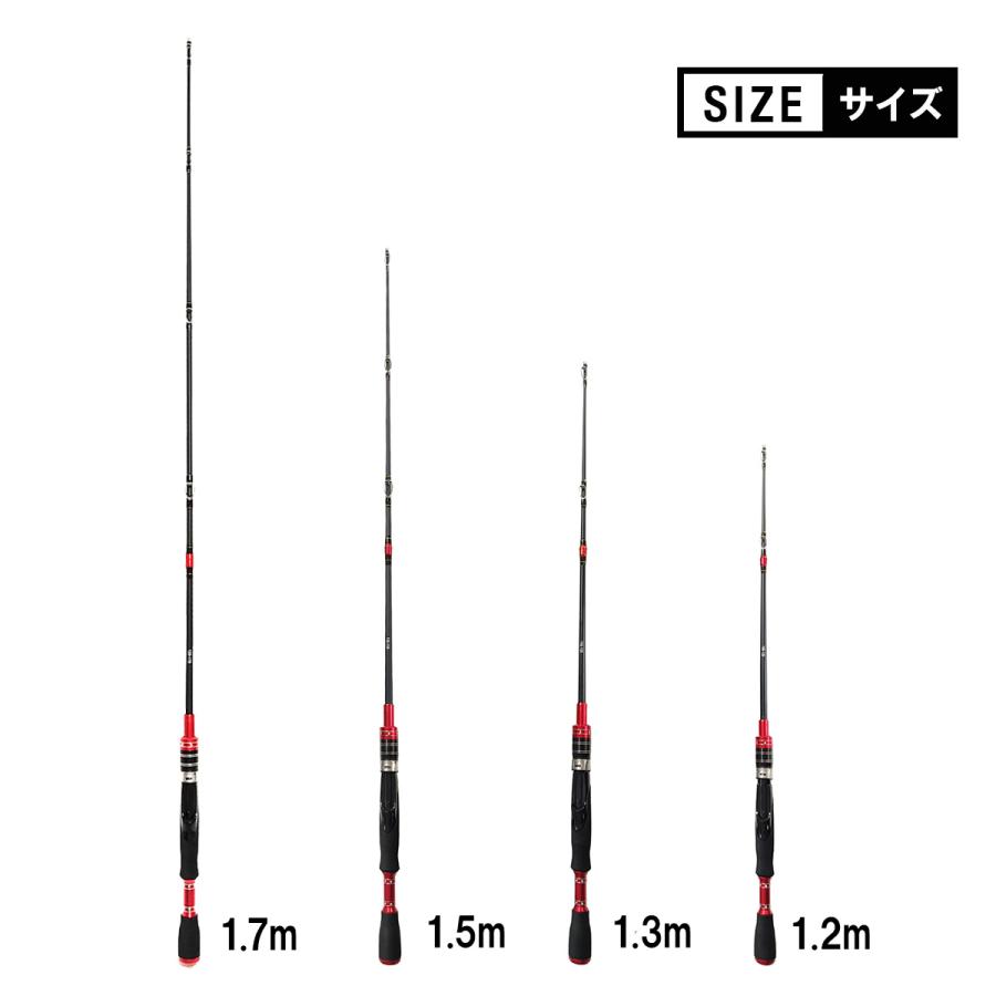 筏竿 1.5−1.7m ハーフチタン穂先付 ロッド 2段階調節可 カセ釣竿 筏釣り チヌ竿「イカルドA」オルルド釣具 送料無料｜worlddepartyafuu｜05