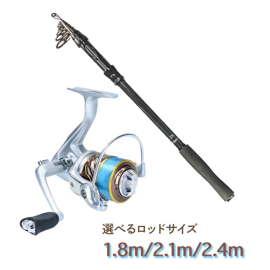 オルルド釣具 コンパクトフィッシングロッド ファミルドA 3サイズ 1.8m