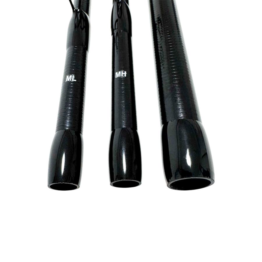 オルルド釣具 竿＆リールセット シーバスロッド 並継 竿 3ピース ML MH