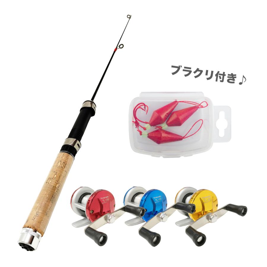 オルルド釣具 振出式 コンパクトロッド ロッド＆リールセット テトルド