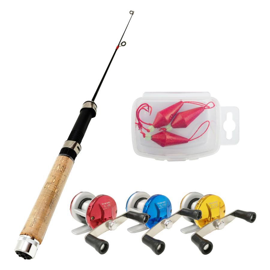 オルルド釣具 振出式 コンパクトロッド ロッド＆リールセット テトルド