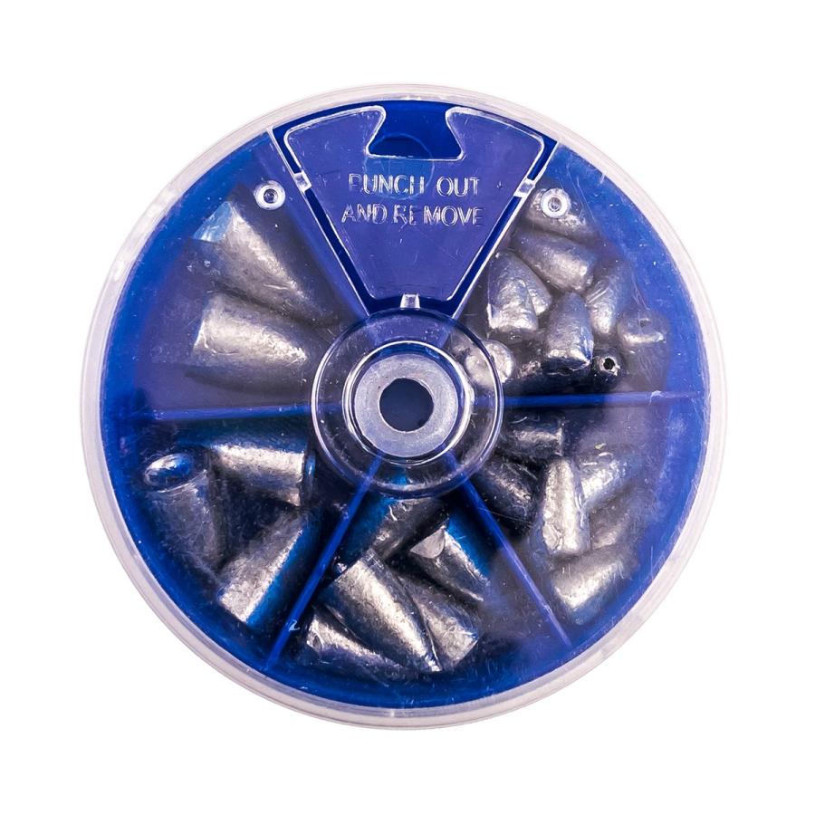 オルルド釣具 ワームシンカーセット 弾丸型 5サイズ入り 10g 7g 5g 3g